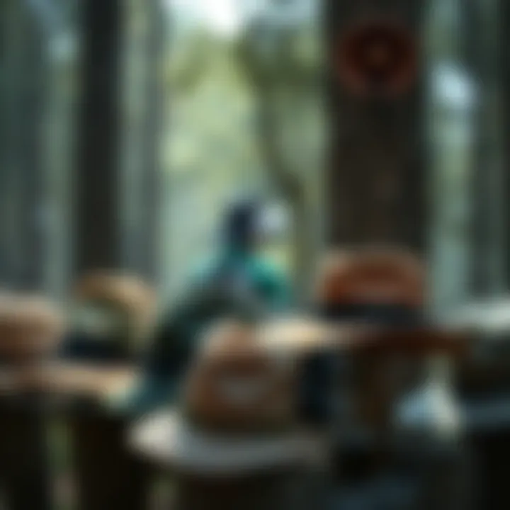 Diversity of Public Hunter Hats Various styles of public hunter hats lined up to display their design diversity and functionality