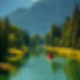Scenic view of Island Park's pristine waterways