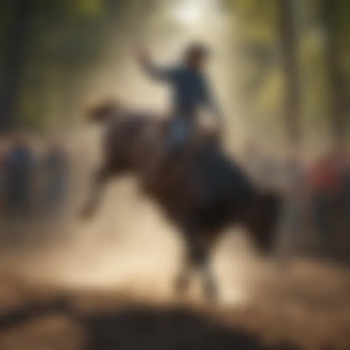 The vibrant atmosphere of a Prescott rodeo, highlighting community engagement.