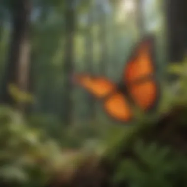 Lifecycle and Ecosystem Impact An infographic depicting the lifecycle of butterflies and their impact on ecosystems.