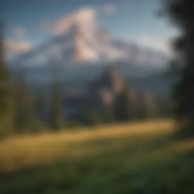 The majestic Timberline Lodge with Mount Hood in the background