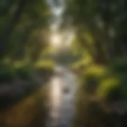 A stunning view of Boise River Greenbelt showcasing lush greenery and serene pathways