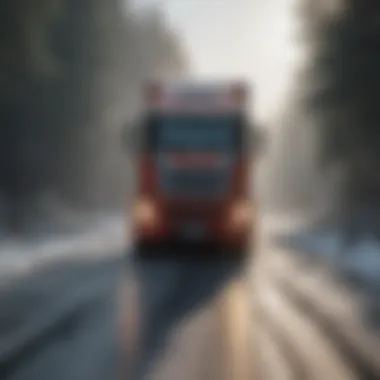 Safety measures implemented for trucks on icy roads