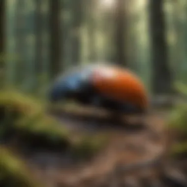Beetle Interactions in Woodland Ecosystems Beetles interacting within a woodland ecosystem