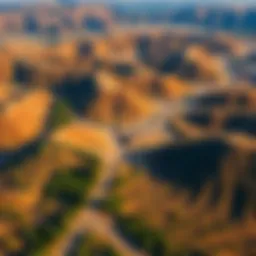 Aerial view of San Bernardino County showcasing diverse land use