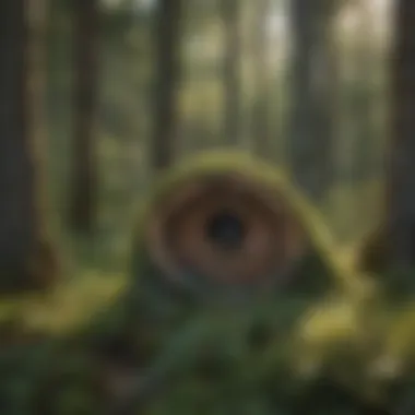 Woodland Habitat: Home of the Mason Bee A diverse woodland habitat, illustrating the natural environment of mason bees.