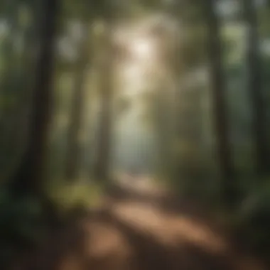 Hikers enjoying a scenic trail in the North Carolina wilderness.