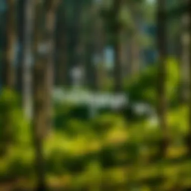 Chemical Composition of Triclopyr Chemical structure of triclopyr depicted on a backdrop of a forest ecosystem