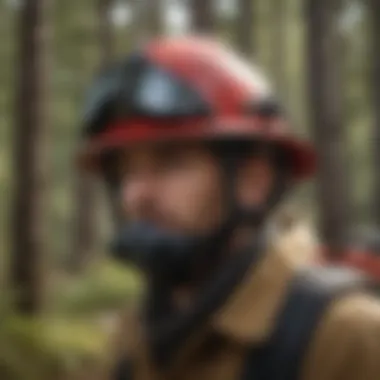 Essential wildland firefighting helmet with visor and neck protection