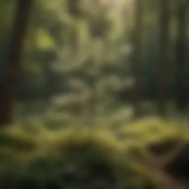 Wild Dogwood in Its Natural Habitat Wild dogwood tree in a natural woodland setting