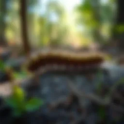 Wyoming caterpillar in its natural habitat