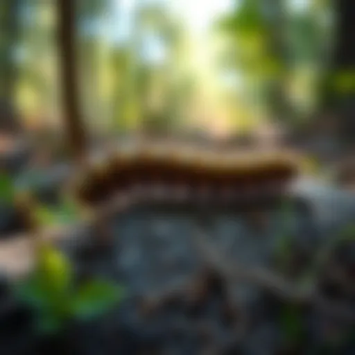 Wyoming caterpillar in its natural habitat